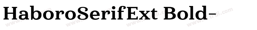 HaboroSerifExt Bold字体转换